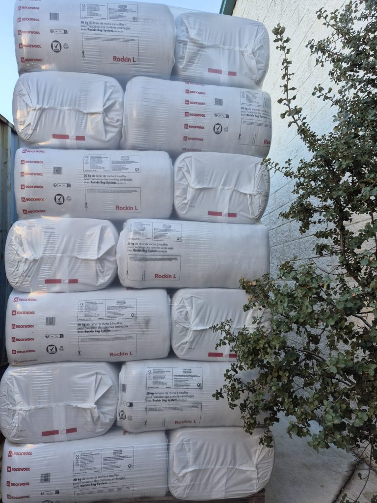 Palet lana de roca Rockwool Rockin L