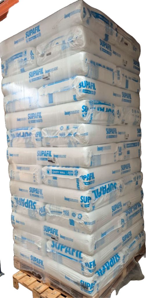 Palet lana mineral supafil 34 cavity wall