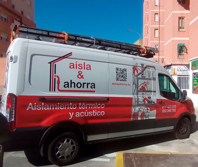 Camioneta de Aísla y Ahorra en Pinto