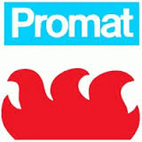 Logotipo oficial de Promat protección pasiva y morteros ignífugos